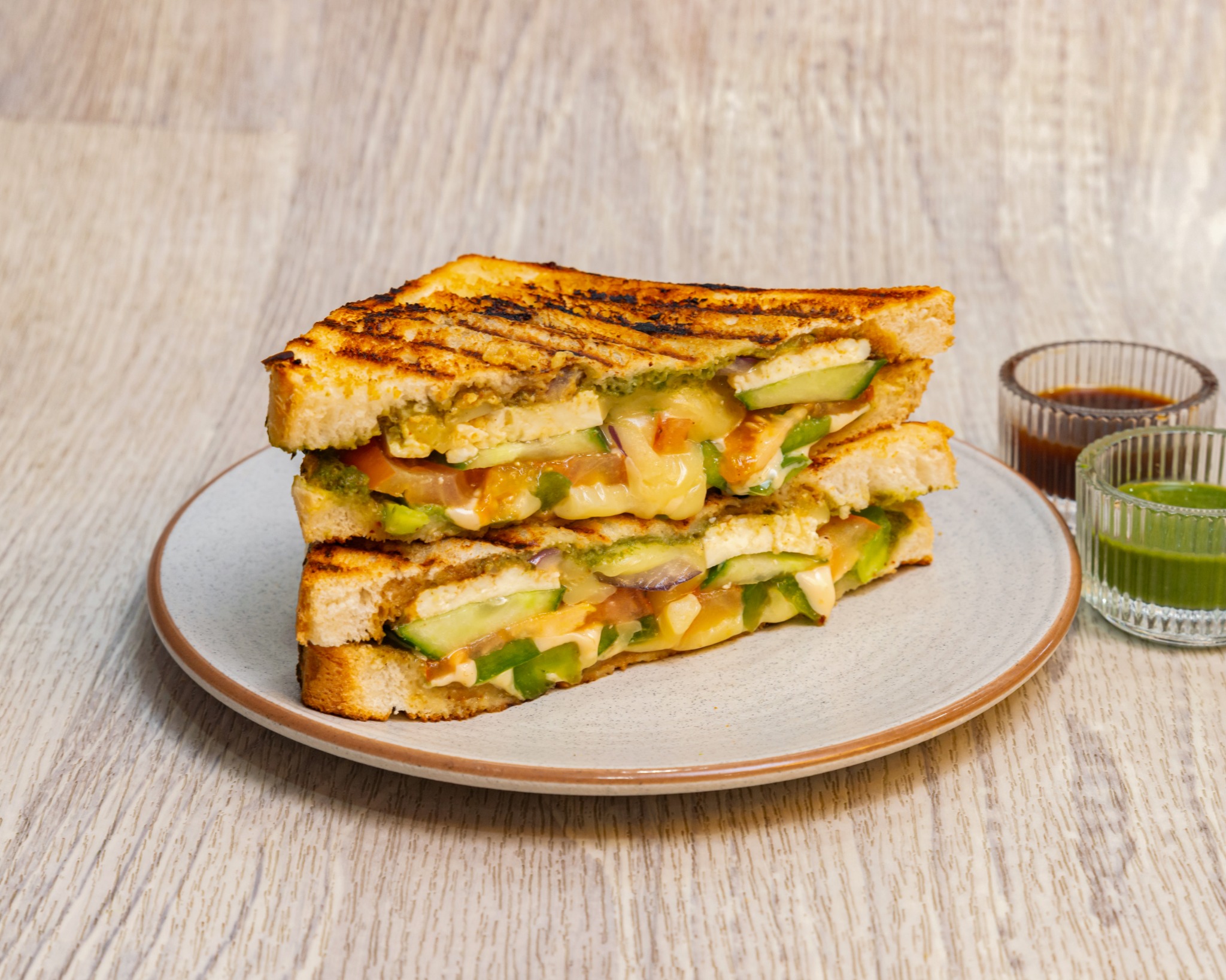 Grilled veg sandwich